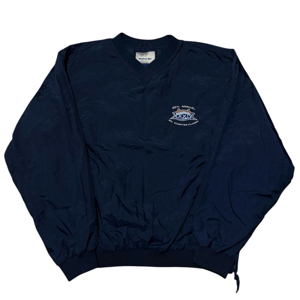 Rare Vintage Reebok NFL Super Bowl XXXIX On-Field Windbreaker Size Large